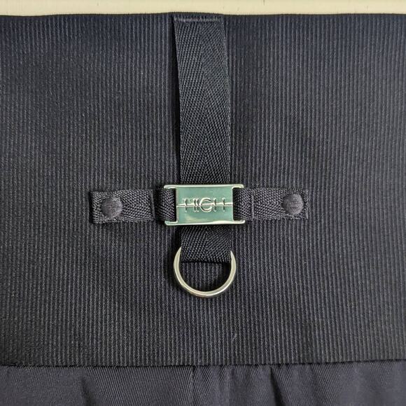 High Everyday Couture Minimalist Tech Hi-Waist Pant in Deep Navy Tech Rib Size 4 - Picture 8 of 11